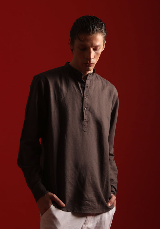 CASACCA MISTO LINO|Colore:Moro