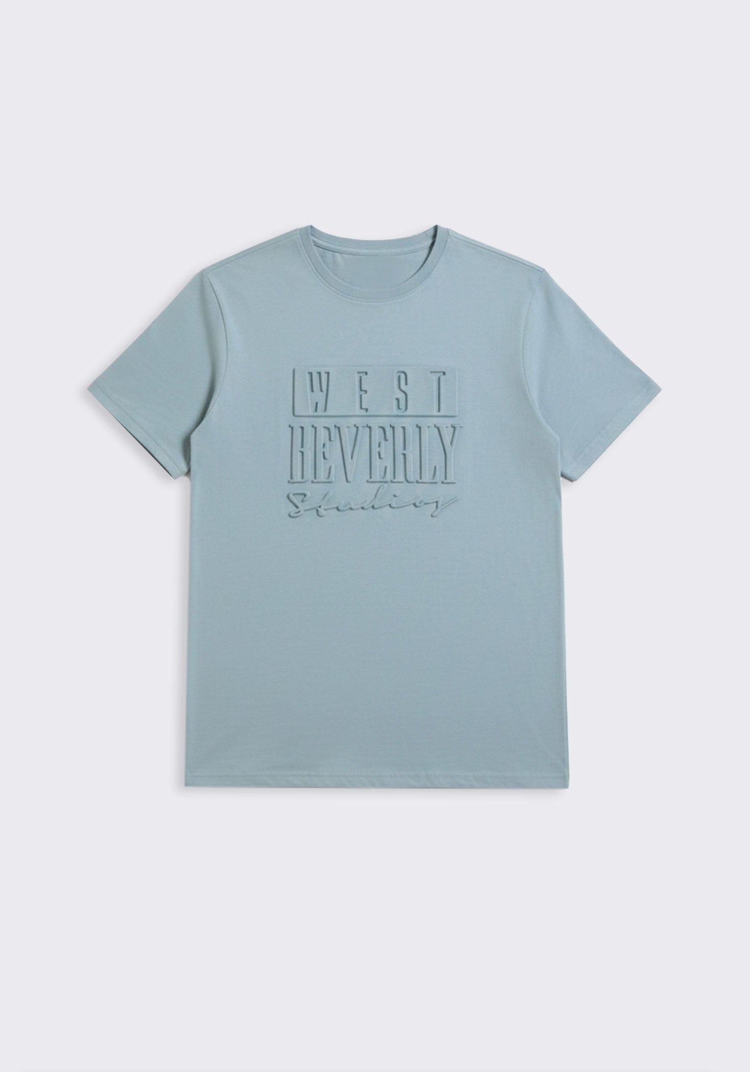 T-shirt con stampa a rilievo |Colore:Polvere