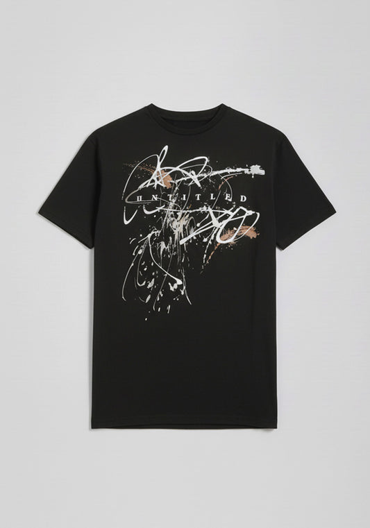 T-shirt 100% cotone con stampa|Colore:Nero