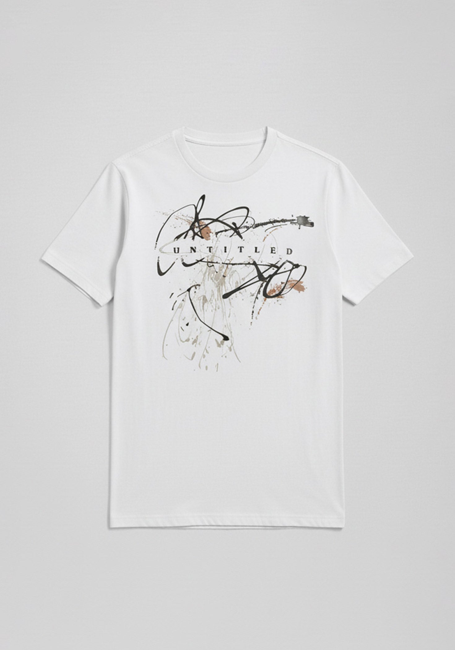 T-shirt 100% cotone con stampa|Colore:Off white