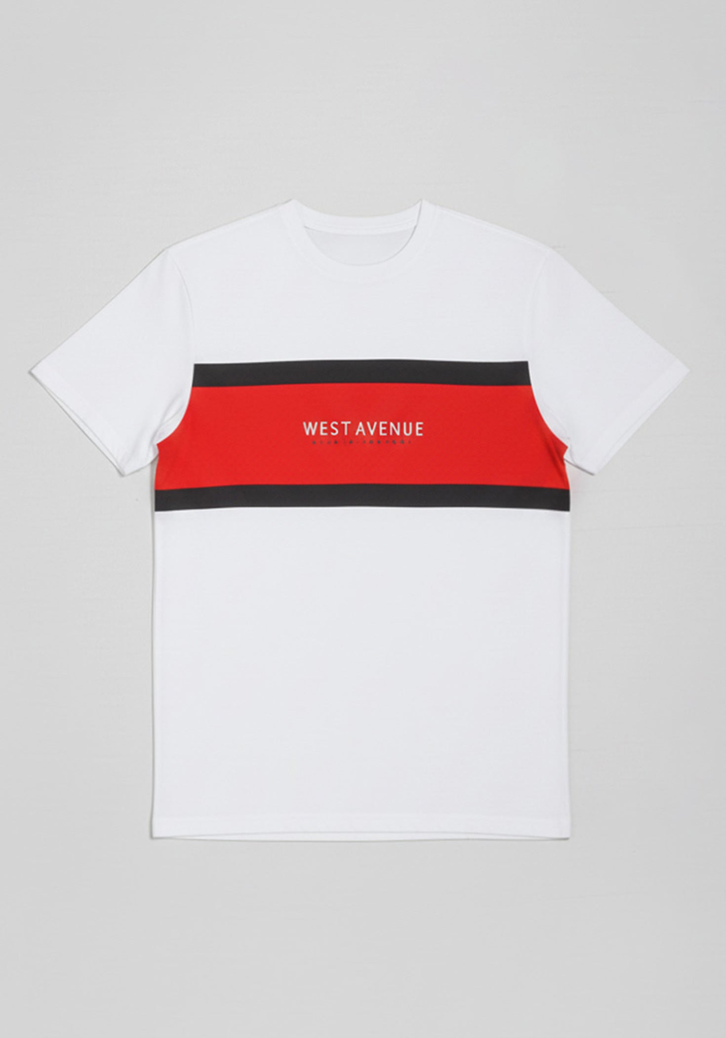 T-shirt colorblock|Colore:Bianco