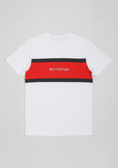T-shirt colorblock|Colore:Bianco