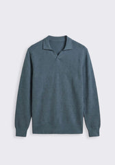 Polo manica lunga|Colore:Ciano