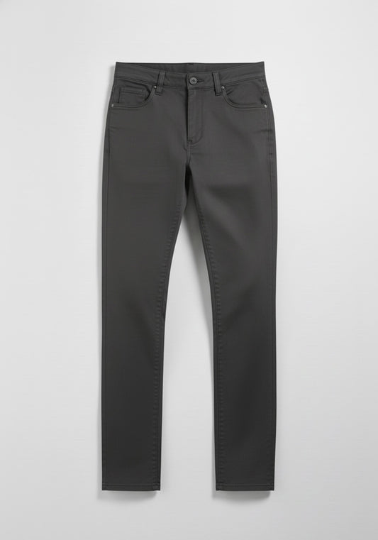 Pantaloni cinque tasche in cotone|Colore:Grigio scuro