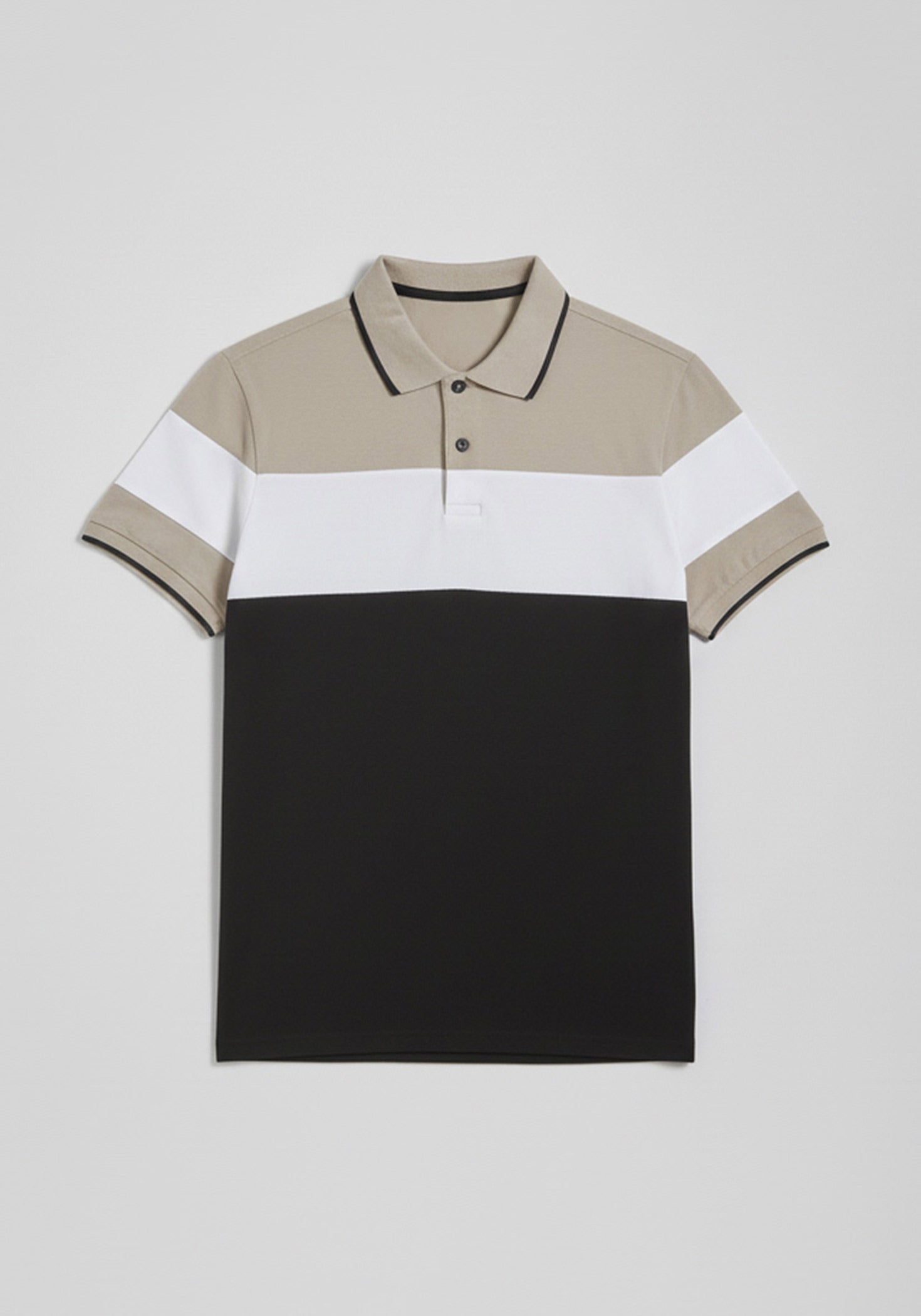 Polo colorblock|Colore:Beige