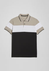 Polo colorblock|Colore:Beige