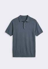 Polo in maglia|Colore:Denim