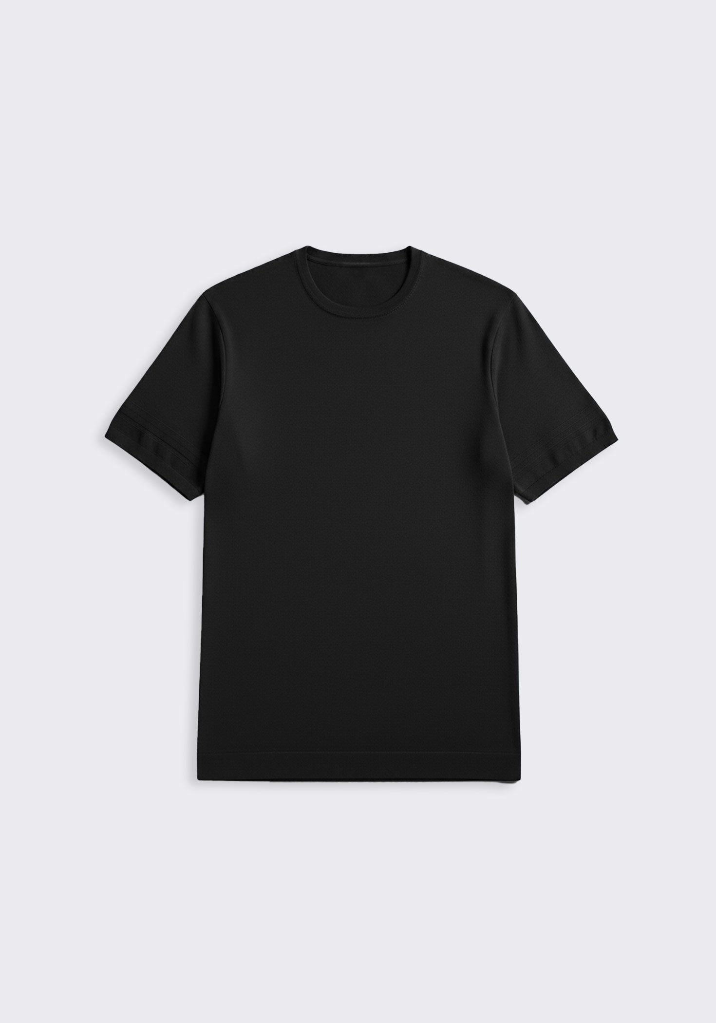 T-shirt in maglia|Colore:Nero
