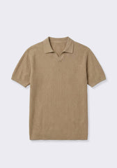 Polo in maglia|Colore:Beige