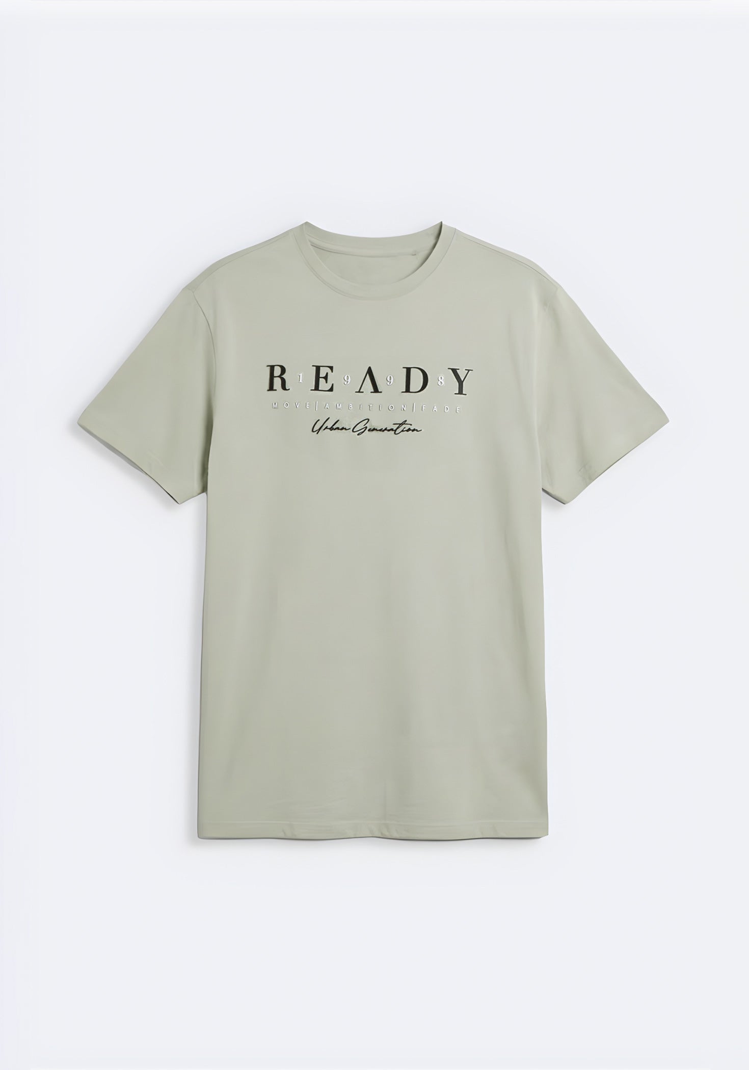 T-shirt 100% cotone con stampa|Colore:Verde mela