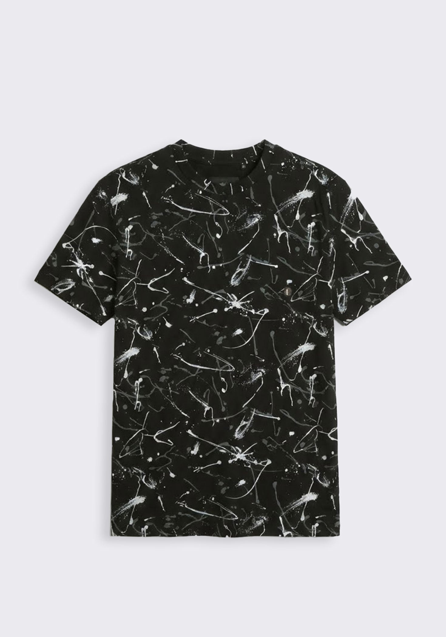 T-shirt fantasia 100% cotone|Colore:Nero