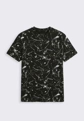 T-shirt fantasia 100% cotone|Colore:Nero