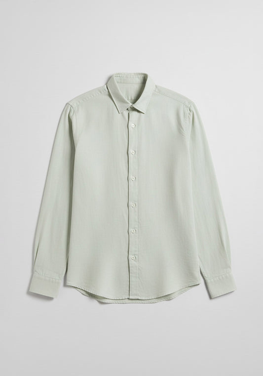 Camicia misto lino|Colore:Verde chiaro