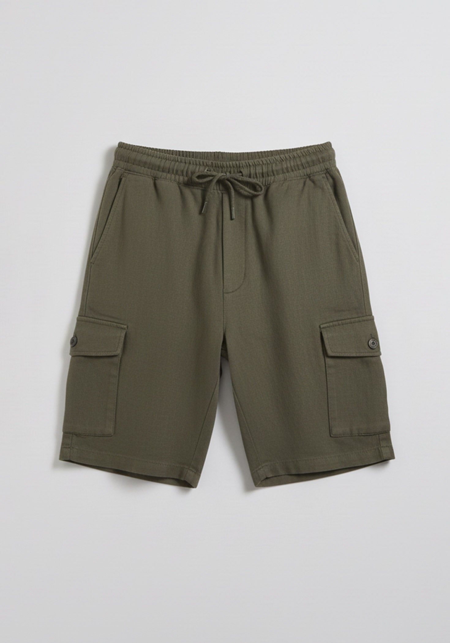 Bermuda misto lino con tasconi|Colore:Verde