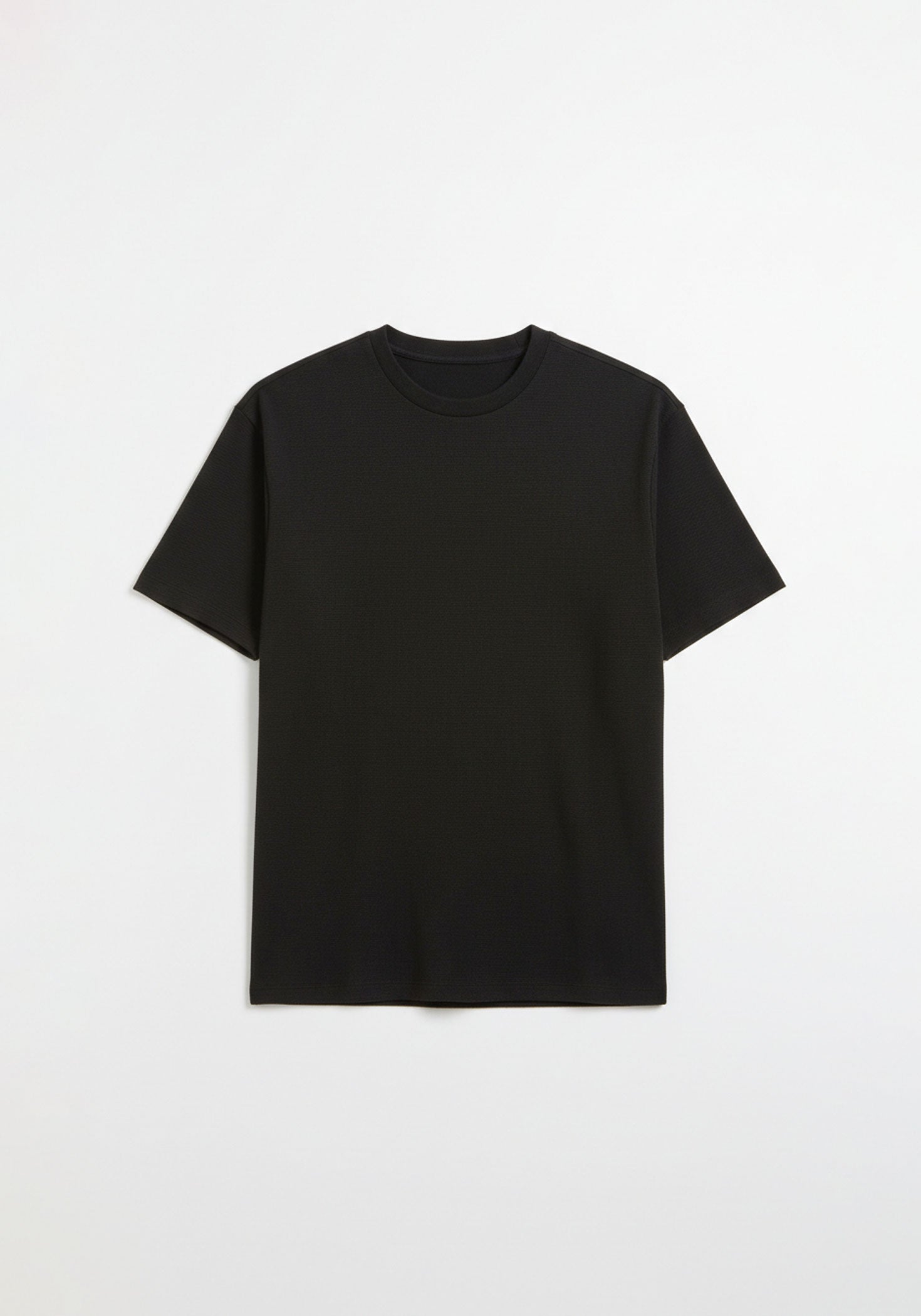 T-shirt strutturata|Colore:Nero