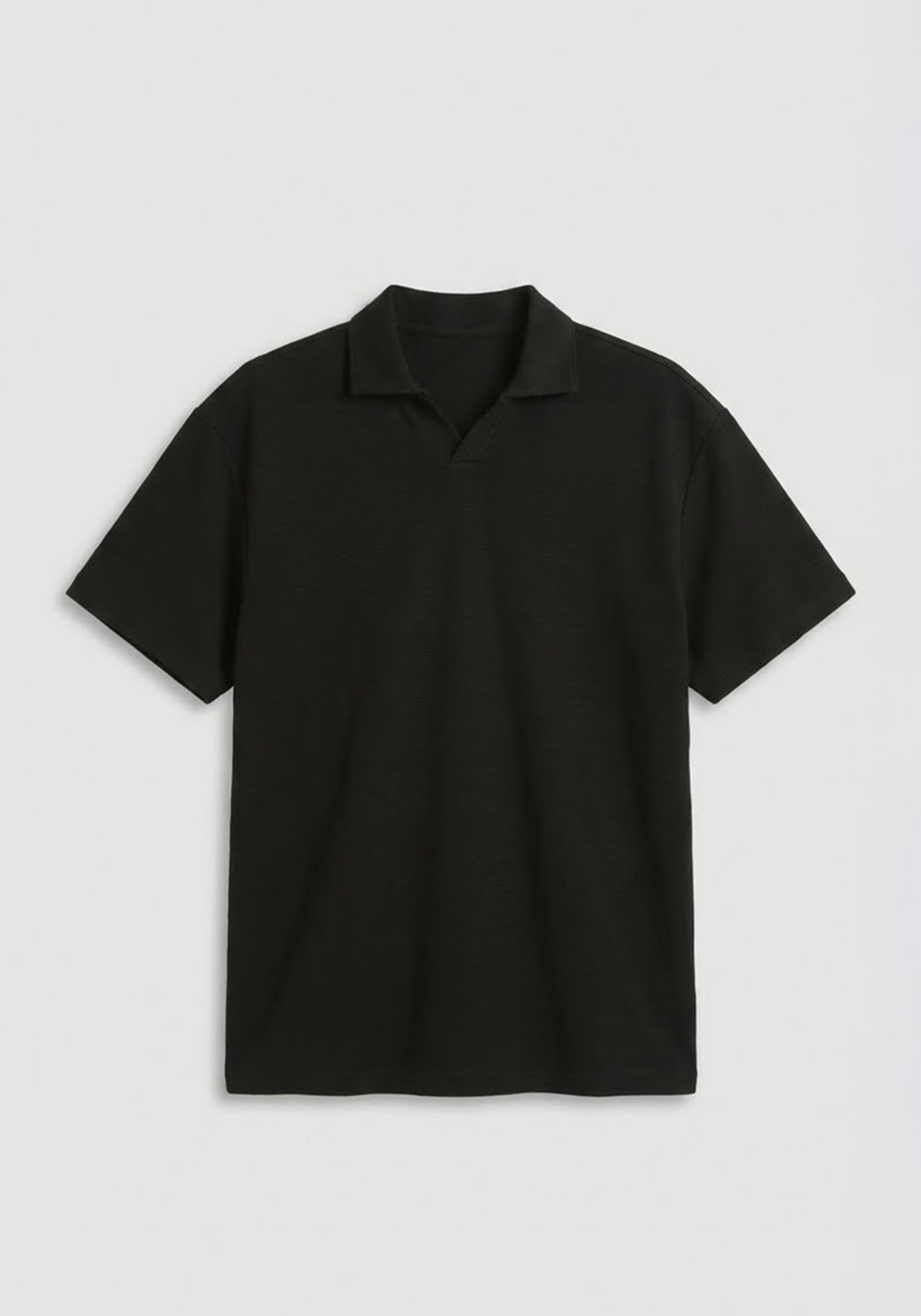 Polo strutturata|Colore:Nero