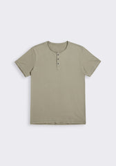 T-shirt collo serafino|Colore:Grigio medio
