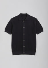 Cardigan polo in maglia|Colore:Avion