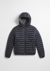 Giubbotto imbottito con cappuccio|Colore:Blue