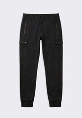 Pantaloni cargo in cotone|Colore:Nero