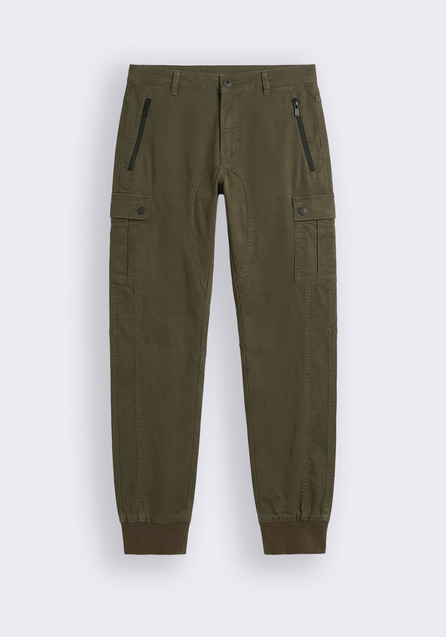 Pantaloni cargo in cotone|Colore:Salvia