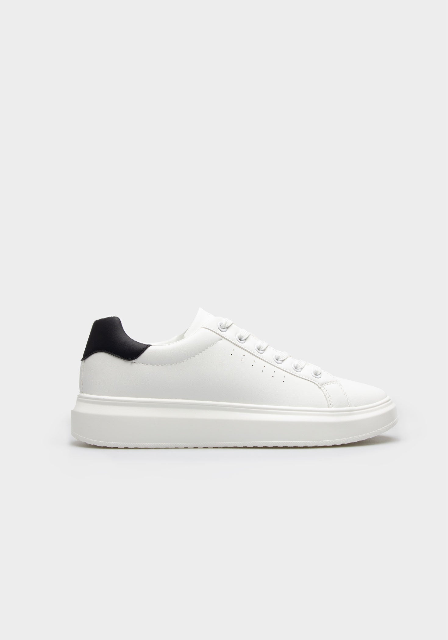 Sneakers effetto pelle|Colore:Bianco