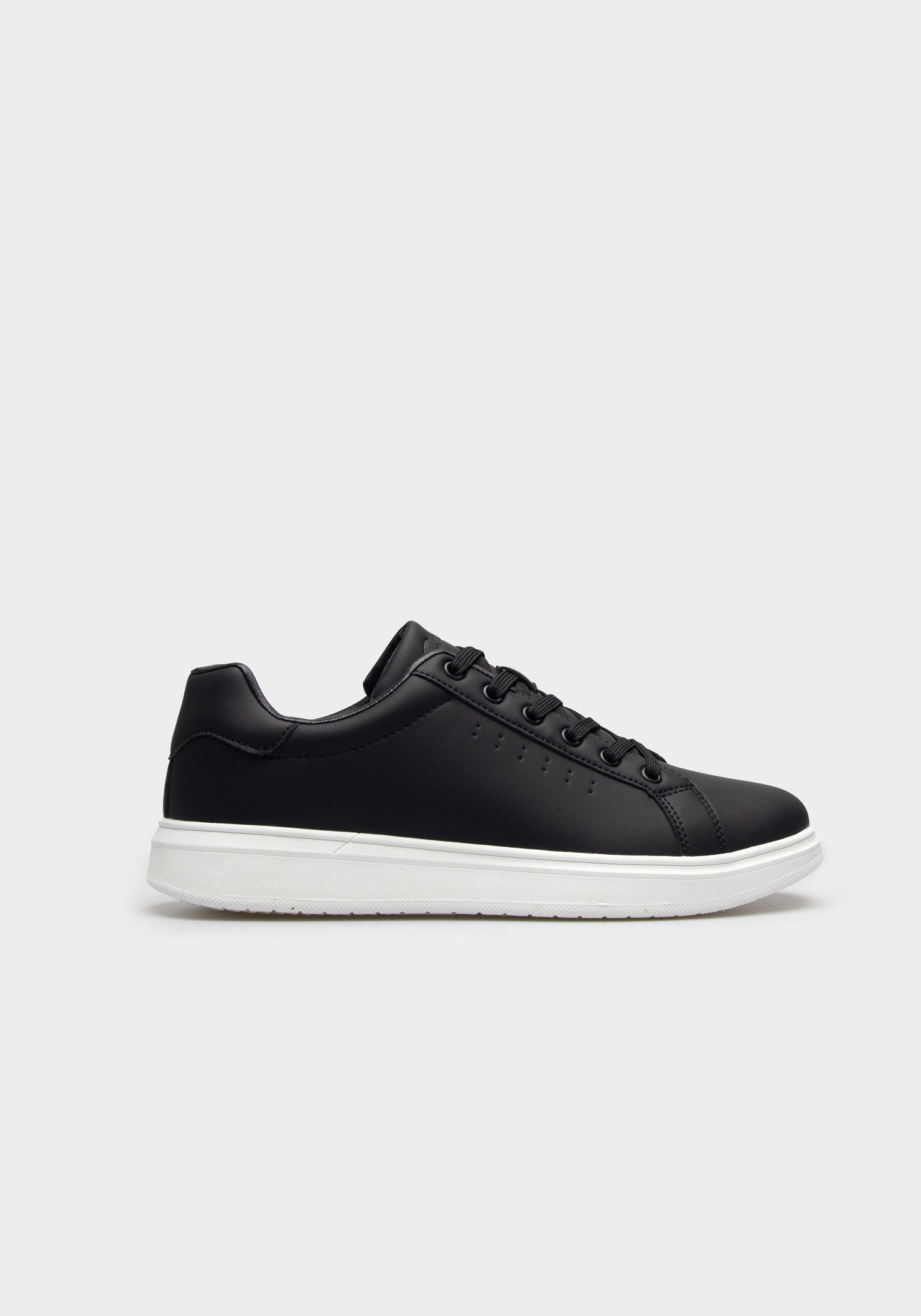 Sneakers effetto pelle|Colore:Nero