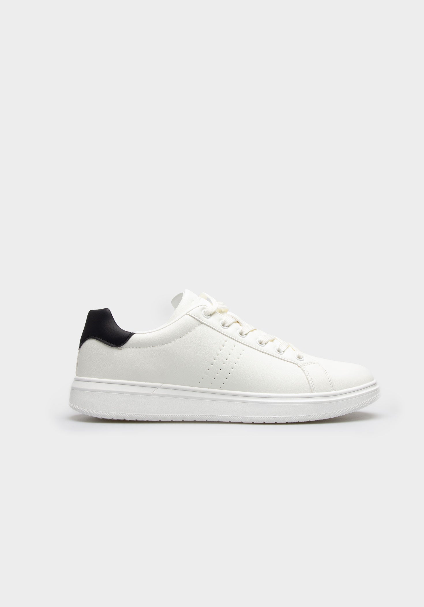 Sneakers effetto pelle|Colore:Bianco