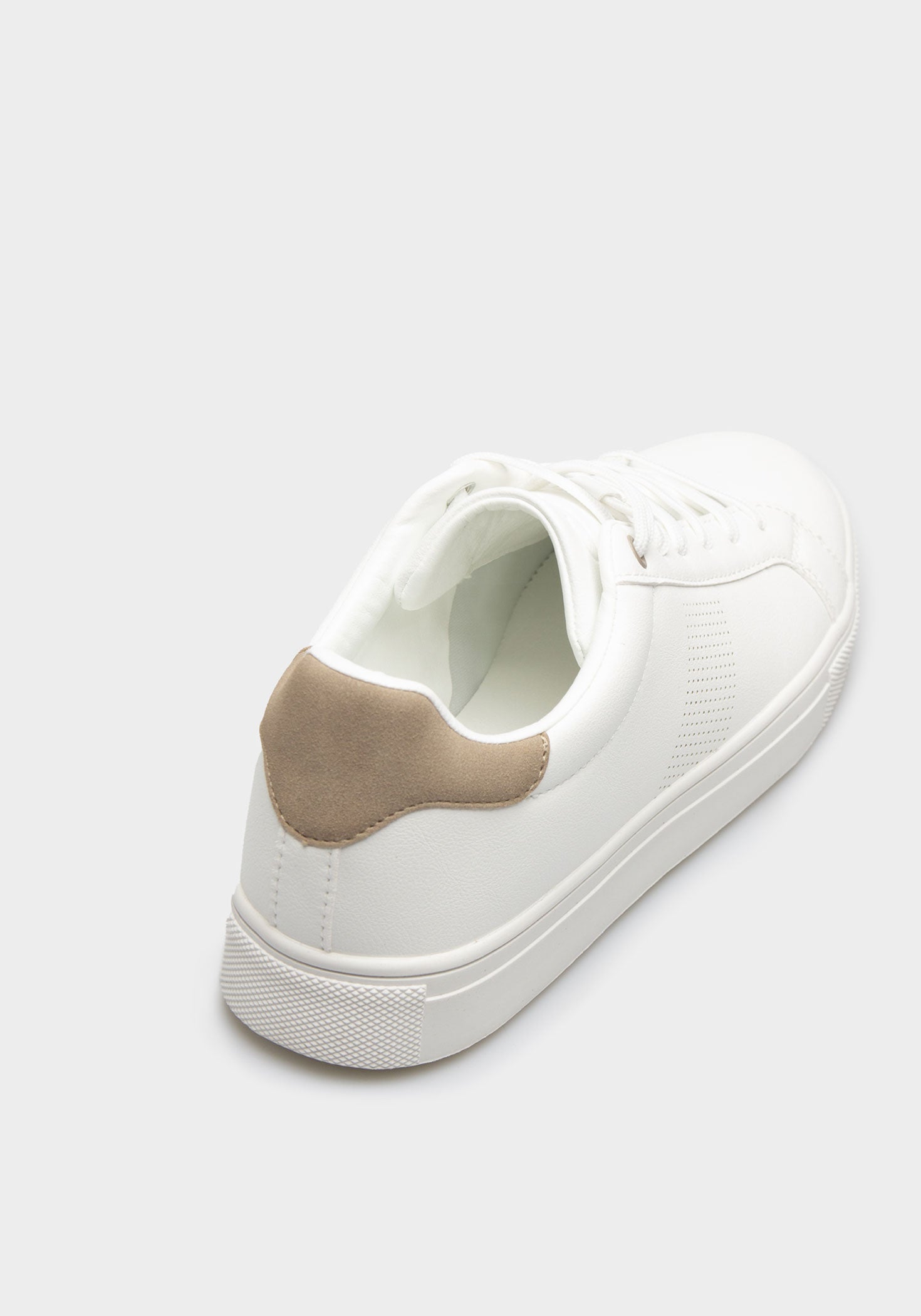 Sneakers effetto pelle|Colore:Bianco