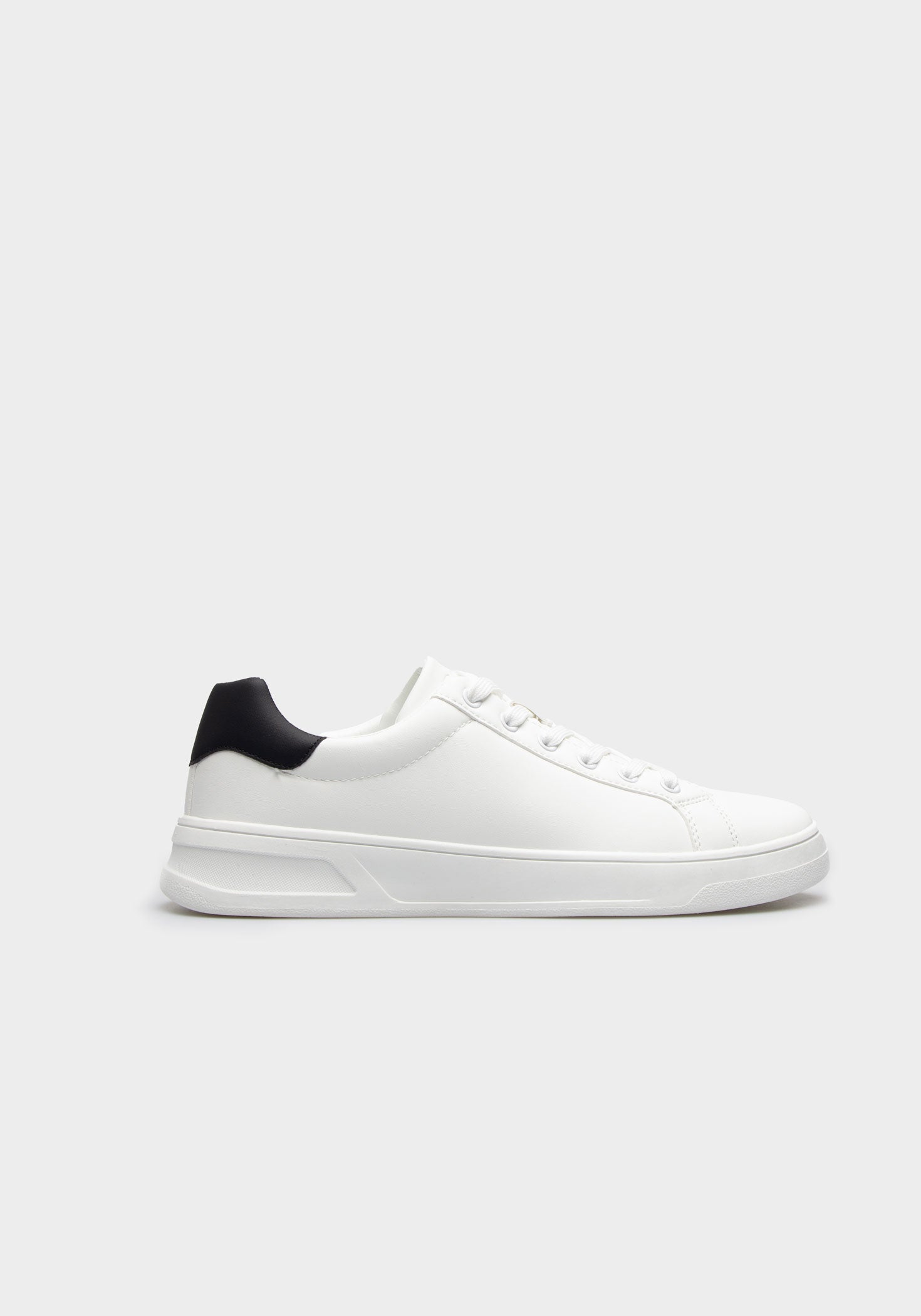 Sneakers effetto pelle|Colore:Bianco