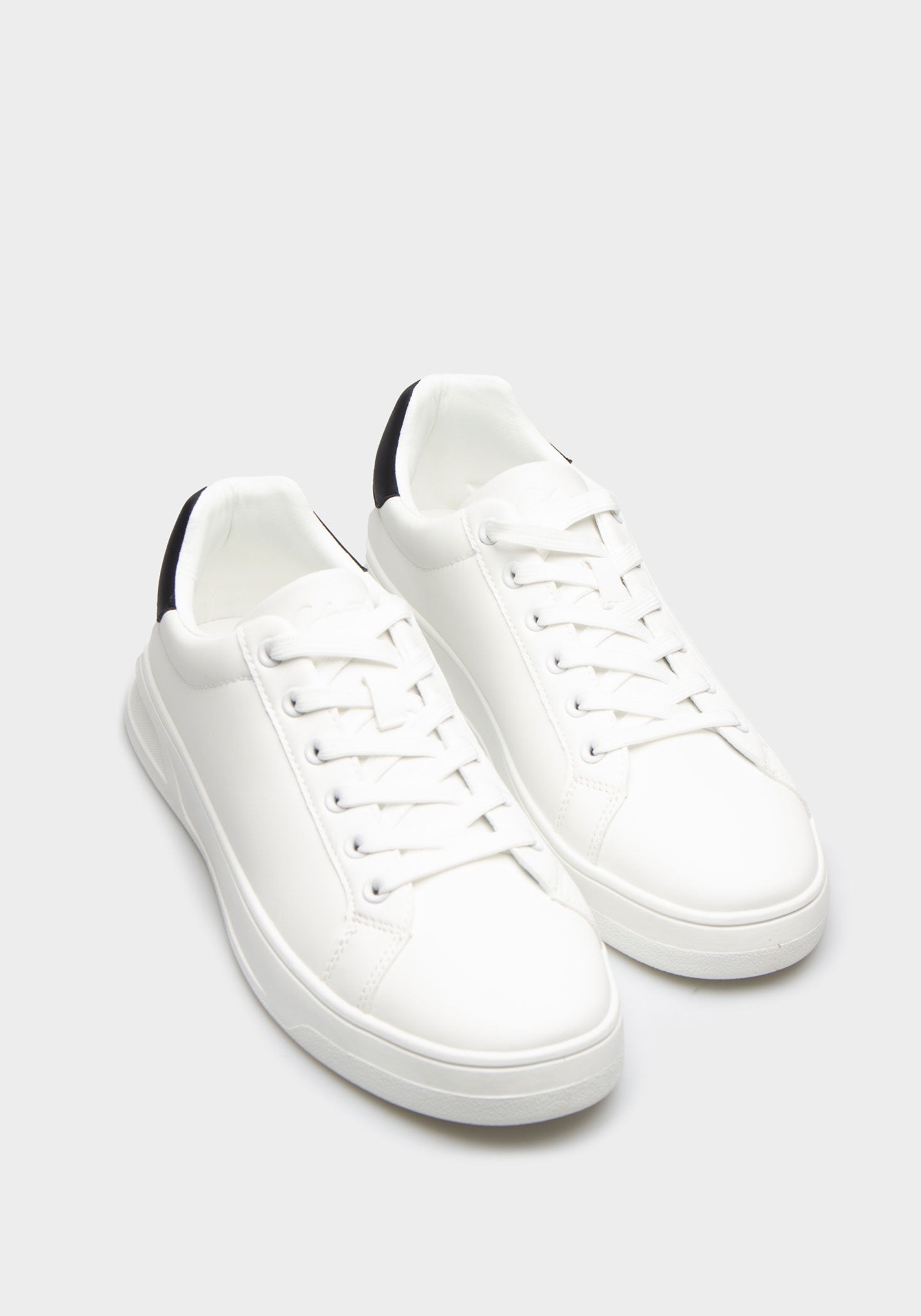 Sneakers effetto pelle|Colore:Bianco