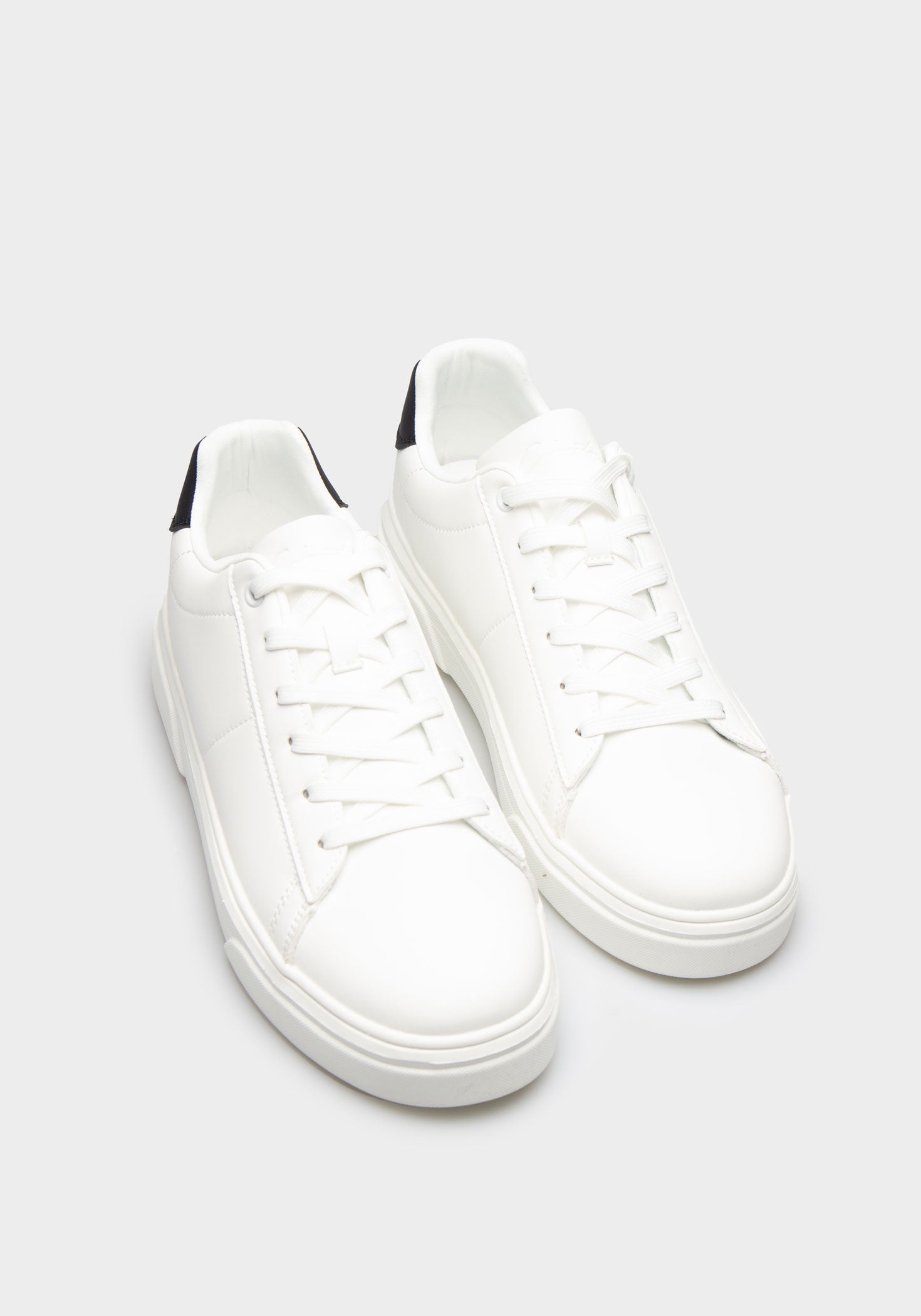 Sneakers effetto pelle|Colore:Bianco