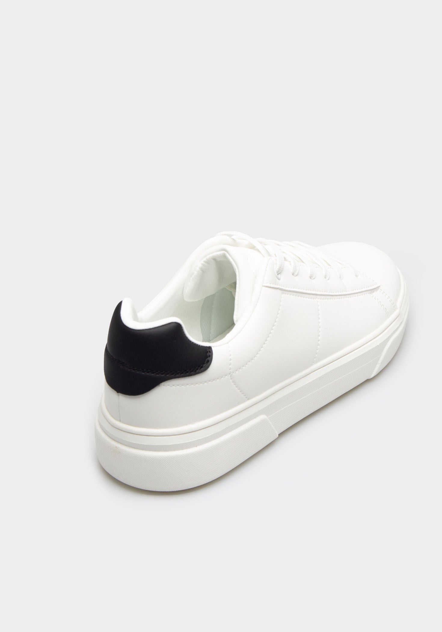 Sneakers effetto pelle|Colore:Bianco