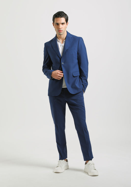 Abito tinta unita|Colore:Bluette