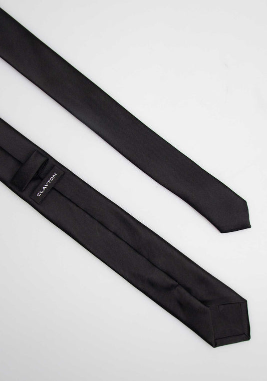 Cravatta tinta unita|Colore:Nero
