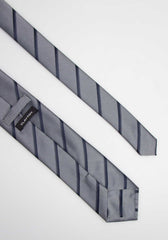 Cravatta con righe|Colore:Grigio