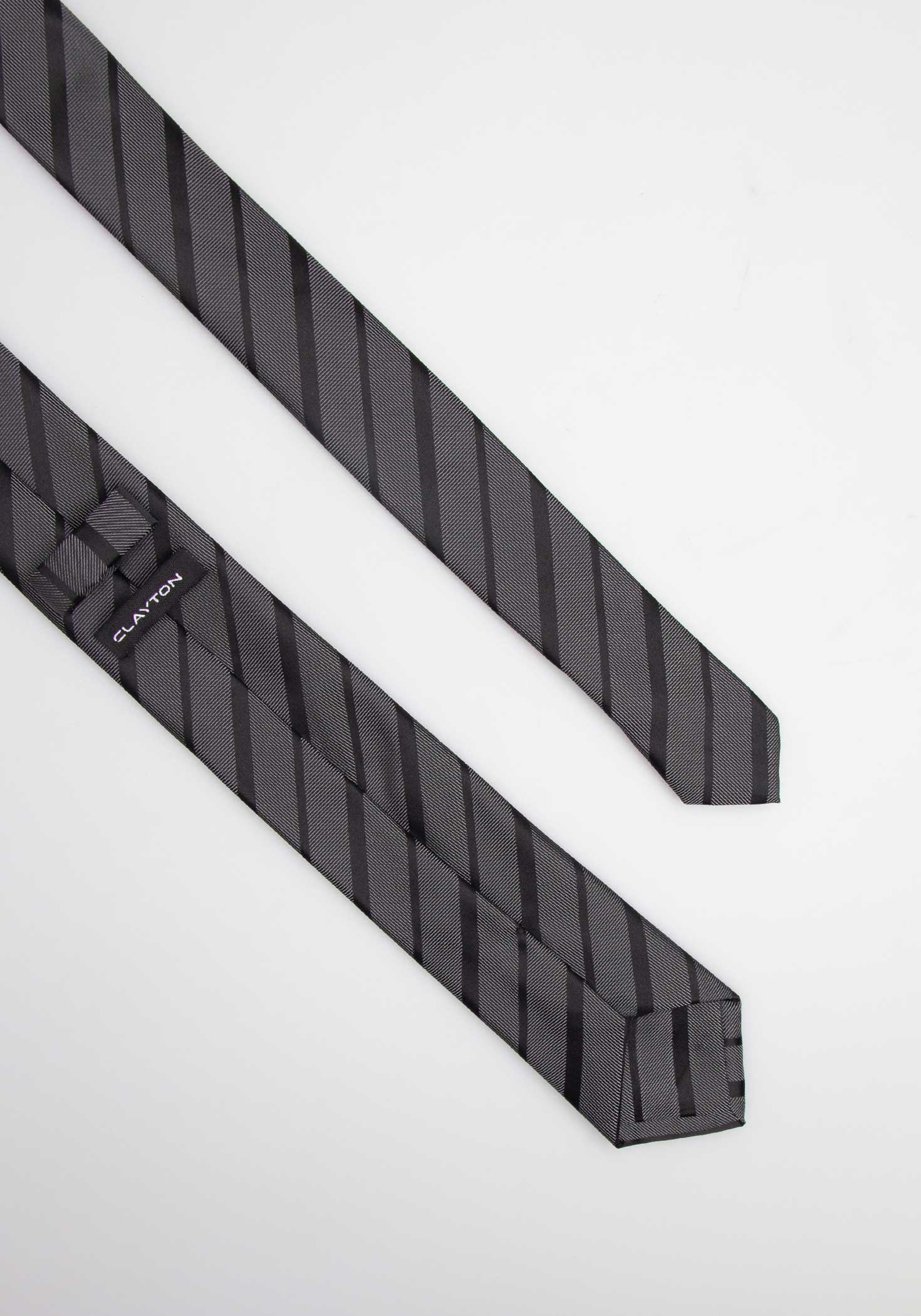 Cravatta con righe|Colore:Nero