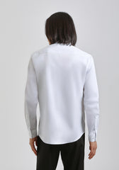 Camicia manica lunga in cotone|Colore:Bianco