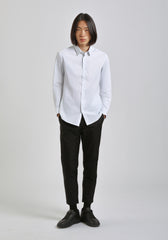 Camicia manica lunga in cotone|Colore:Bianco