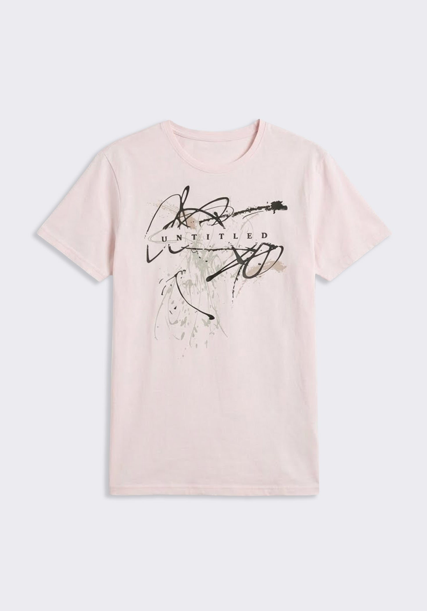 T-shirt 100% cotone con stampa|Colore:Rosa chiaro