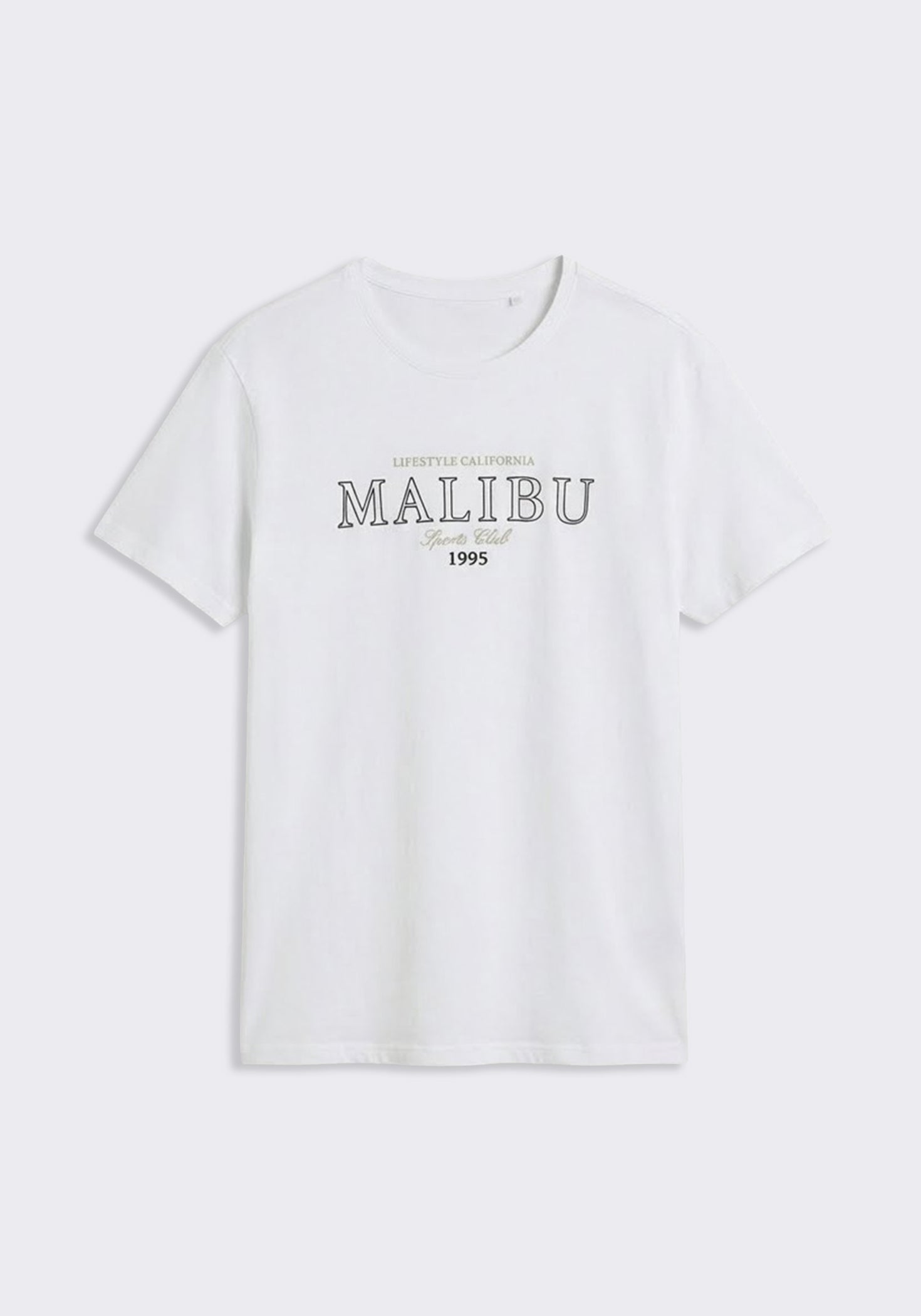 T-shirt 100% cotone con stampa|Colore:Bianco