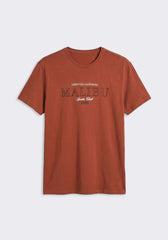 T-shirt 100% cotone con stampa|Colore:Rame