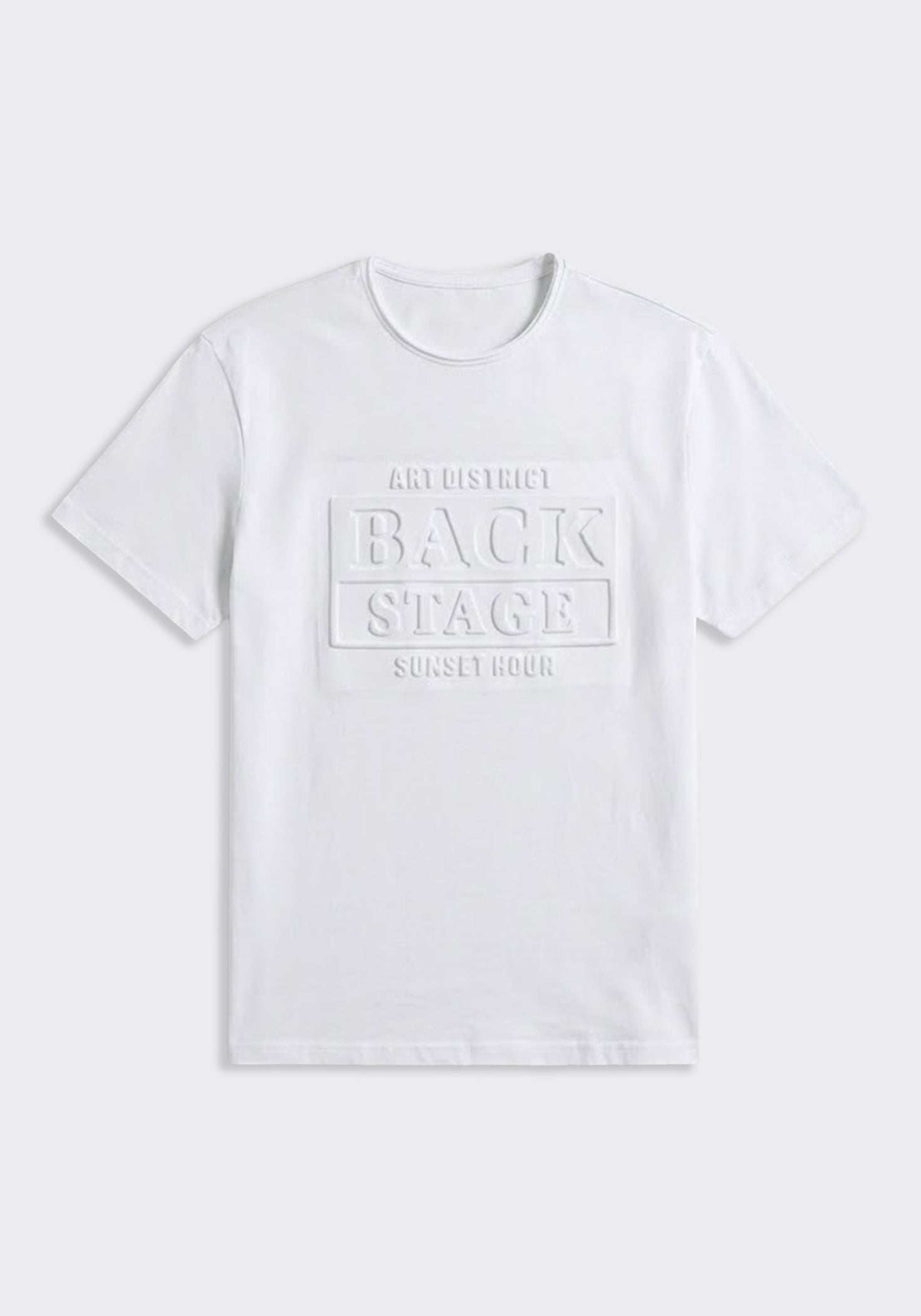 T-shirt con stampa a rilievo|Colore:Bianco