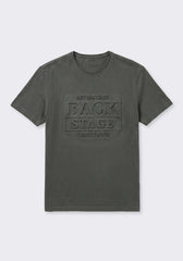 T-shirt con stampa a rilievo|Colore:Grigio scuro