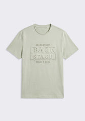 T-shirt con stampa a rilievo|Colore:Verde