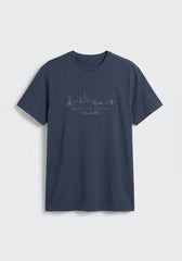 T-shirt con stampa|Colore:Jeans
