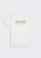 T-shirt 100% cotone con stampa|Colore:Off white