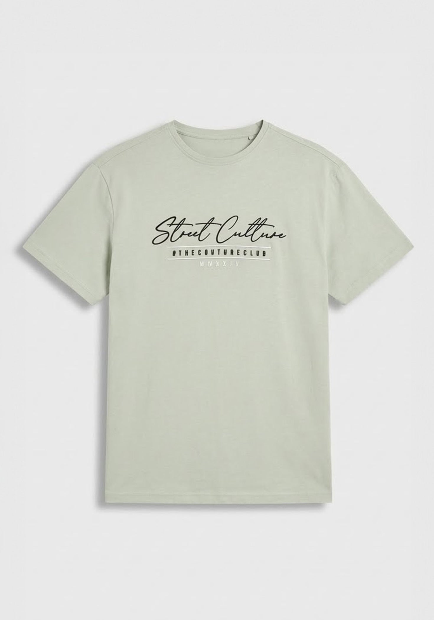 T-shirt 100% cotone con stampa|Colore:Verde