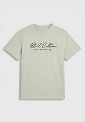 T-shirt 100% cotone con stampa|Colore:Verde