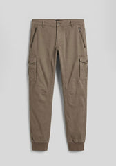 Pantalone cargo in cotone|Colore:Fango